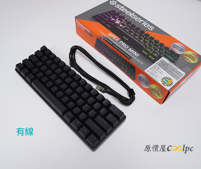 開箱】SteelSeries Apex Pro Mini 無線機械式鍵盤！一鍵雙段磁力軸