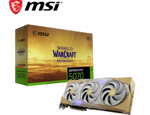 MSI RTX5070 12G World of Warcraft MIDNIGHT LIGHT【聖光版】顯示卡