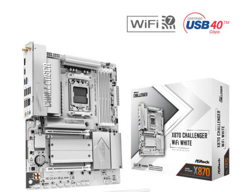 ASRock華擎 X870 Challenger WiFi White【ATX】AM5腳位/主機板